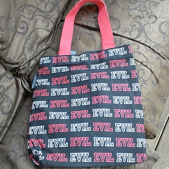 NWT Sourpuss Evil Canvas Tote vintage - Picture 2 of 7